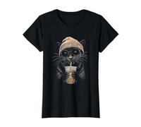 Panther Beanie and Iced Coffee Value Graphic T-Shirt