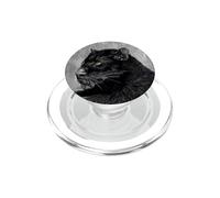 Panther Black Big Cat Jaguar Cougar Mountain Lion Green Eyes PopSockets PopGrip for MagSafe