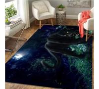 Panther Carpet Black Leopard Rug Animal Lion Tiger Doormat for Bedroom Home Decoration 60×90cm