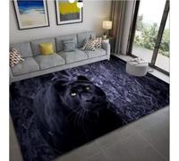 Panther Carpet Black Leopard Rug Animal Lion Tiger Doormat for Bedroom Home Decoration 80×150cm