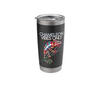Panther Chameleon Lovers Only Chameleon Vibes Always Stainless Steel Insulated Tumbler