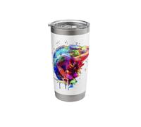 Panther Chameleon Watercolour Stainless Steel Insulated Tumbler