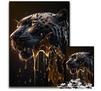 Panther Drips Puzzles 1000 Pieces for Adults Impossible Jigsaw Puzzles for Adults for Home Decor, Brain Training 50x75CM/19.68x29.52inch