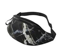 Panther Fanny Pack for Men Women Sling Backpack,Crossbody Waist Bag Pack,Everywhere Belt Bag Phone Bag, Black And White Marble2, One Size