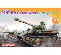Panther G Steel Wheel with IR Sights Tank 1:72 Plastic Model Kit Dragon Models