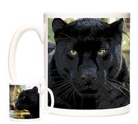 Panther Gift Mug, Magnificent Panthers on an 11oz Ceramic Mug. Dishwasher and Microwave Safe. Animals of THE World Range. Panther Coffee Mug or Tea Cup