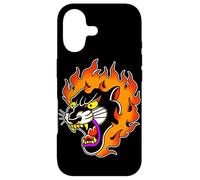 Panther Head on Fire Black Panther Traditional Tattoo Flash Case for iPhone 17