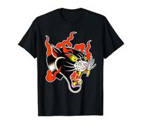 Panther Head x Flames Value Graphic T-Shirt, Men, Black, L