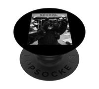 Panther Last Day Of School Summer Break Funny Meme Selfie PopSockets Adhesive PopGrip