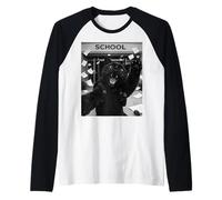 Panther Last Day of School Summer Break Funny Meme Selfie Raglan Baseball Tee