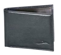 PANTHER Men's Wallet Extra Strong Stitching Genuine Leather Wallet 6 Credit Card Slots 2 Money Slots 1 Coin Compartment Black Medium