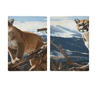 Panther Mountain Lion Passport Holder Ultra Slim PU Leather Travel Document Organizer Compact Premium International US Passport Protector Cover for Women Men
