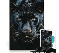 Panther on The Jungle Jigsaw Puzzle for Adults 1000 Pieces Intellect Toy Peaceful Fun Precise Cut Santa Wish List (38x52cm)