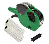 Panther™ PL-2616 10/7 2 Line Pricing Gun Starter Pack with 10,000 White Freezer 'Best Before/Batch No.' Labels - Black Text