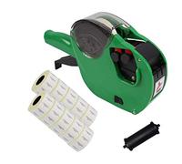 Panther™ PL-2616 10/7 2 Line Pricing Gun Starter Pack with 10,000 White Permanent 'Produced On/Use by' Labels - Black Text