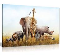 Panther Print, Canvas Wall Art, Framed Pictures for Bedroom Walls, Safari Animals, Print for Special Occasions (24x16 Inch)
