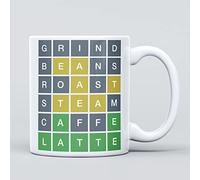 Panther Print Coffee Wordle Word Game Large Heavy Duty Ceramic Novelty Funny Coffee Mug, Cup for Men & Women, Girls & Boys - Gift for Birthday, Leaving, Teacher, Christmas, Congratulations