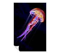 Panther Print Fine Art Prints Colorful Glowing Jellyfish underwater Artistic Unframed Poster, Pictures for Home Walls, Bedroom, Living Room & Bathroom Decor 61x41cm (24x16in)