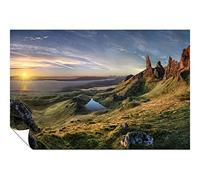 Panther Print Fine Art Prints Sunrise Over Old man of Storr Scotland Highlands Artistic Unframed Poster, Pictures for Home Walls, Bedroom, Living Room & Bathroom Decor 91x61cm (36x24in)