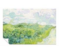 Panther Print Green Wheat Fields Unframed Poster, Pictures for Home Walls, Bedroom, Living Room & Bathroom Decor 31x20cm (12x8in)