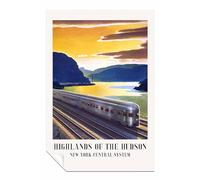 Panther Print Highlands of the Hudson New York Central System Unframed Poster, Pictures for Home Walls, Bedroom, Living Room & Bathroom Decor 76x51cm (30x20in)