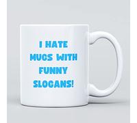 Panther Print I Hate Mugs with Funny Slogans Large Heavy Duty Ceramic Novelty Funny Coffee Mug, Cup for Men & Women, Girls & Boys - Gift for Birthday, Leaving, Teacher, Christmas, Work, Colleague