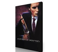 Panther Print LARGE AMERICAN PSYCHO CANVAS GALLERY STYLE 30x20 INCHES A1
