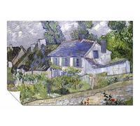 Panther Print Vincent Van Gogh's Houses At Auvers 1890 Unframed Poster, Pictures for Home Walls, Bedroom, Living Room & Bathroom Decor 46x31cm (18x12in)