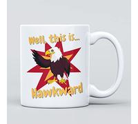 Panther Print Well, This is... Hawkward Animal Hawk Large Heavy Duty Ceramic Novelty Funny Coffee Mug, Cup for Men & Women - Gift for Birthday, Leaving, Teacher, Christmas - Work Colleague Boss