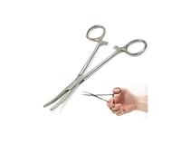 Panther Stainless Steel Line Cutters Sea Carp Fly Unhooking 8'' Straight or Curved Fish Removing Forceps (Curved, 8'')