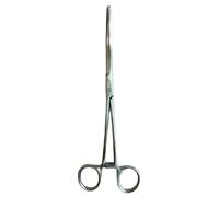 Panther Surgical Stainless Steel Piercing long nose pliers Unhooking Fish Remover 10'' Curved Fishing Pliers Forceps For Fly Sea Carp Fishing (Curved, 10'')