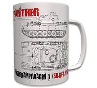 Panther Tank Tank Tank SdKfz.171 V 5 Wh Military Army Mug #6218