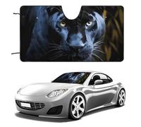 Panther with Blue Eyes Car Windshield Sun Shade Keep Car Interior Cool 51"x28" Folding Front Window Sun Shade, Heat Shield for SUV, Truck, Blocks UV