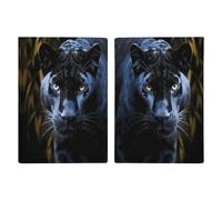 Panther With Blue Eyes Passport Holder Passport Wallet PU Leather Passports Protective Cover Slim Travel Accessories
