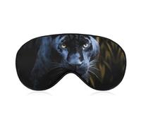 Panther with Blue Eyes Sleeping Mask, Light Blocking Eye Mask, Comfortable and Soft, Eye Cover with Elastic Band, Suitable for Men and Women, Suitable for Travel/Sleeping