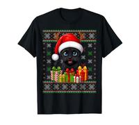 Panther Xmas Ugly Sweaters Festive Santa Panther Christmas Value Graphic T-Shirt