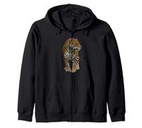Panthera Onca South American Rainforest Big Cat Zip Hoodie