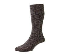Pantherella Mens Rye Recycled Cotton Socks - Barnacle Grey Mix - Medium