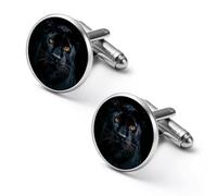Panthers In The Dark Men Cufflinks Shirt Cuff Links Business Tuxedo Studs Wedding