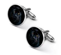 Panthers In The Dark Men Cufflinks Shirt Cuff Links Business Tuxedo Studs Wedding