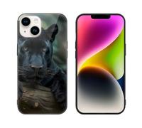 Panthers Male Glass Phone Case Suitable for iPhone 14 Series
