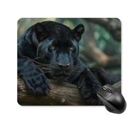 Panthers Male Printed Mouse Pad with Stitched Edges Non Slip Waterproof Mousepad Desk Mat for Office Gaming