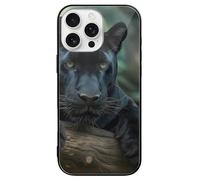 Panthers Male Printed Phone Case Cute Slim Glass Cellphone Protective Cover Unisex Compatible with iPhone 16/16 Plus/16 Pro/16 Pro Max/16 E