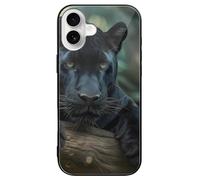 Panthers Male Printed Phone Case Cute Slim Glass Cellphone Protective Cover Unisex Compatible with iPhone 16/16 Plus/16 Pro/16 Pro Max/16 E