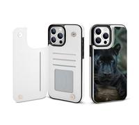 Panthers Male Printed Wallet Phone Case Slim Cute Cellphone Protective Cover Unisex Compatible with iPhone iPhone 13/13 Pro/13 Pro Max/13 Mini