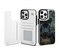 Panthers Male Printed Wallet Phone Case Slim Cute Cellphone Protective Cover Unisex Compatible with iPhone iPhone 13/13 Pro/13 Pro Max/13 Mini
