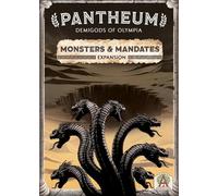 Monsters & Mandates Expansion for Pantheum | Family Strategy Game for Greek Mythology Fans | Ages 12+ | for 1-4 Players | Average Playtime 45-60 mins | Perfect for Family Game Night