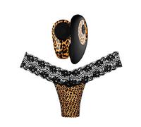 Panthra Vibrating Thong Tania - Wearable Vibrator for Woman - Remote Control Vibrator to Stimulate the Clitoris - for an Exciting foreplay - Leopard Print