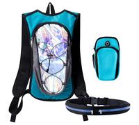 PANTIDE Cycling Hydration Backpack Set - Lightweight Festival Essential Water Bag Kits with Armband Phone Holder Waist Bag Women Man kid Water Backpack for Outdoor Running Climbing Hiking