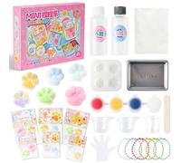 PANTIDE Liquid Silicone Squishy Maker - Super Soft Silicone Rubber Making Kit Make Your Own Squishy Set DIY Squeeze Fidget Toy for Stress Relief Birthday Gift Craft Taba Fufu Squishy for Kid Adult